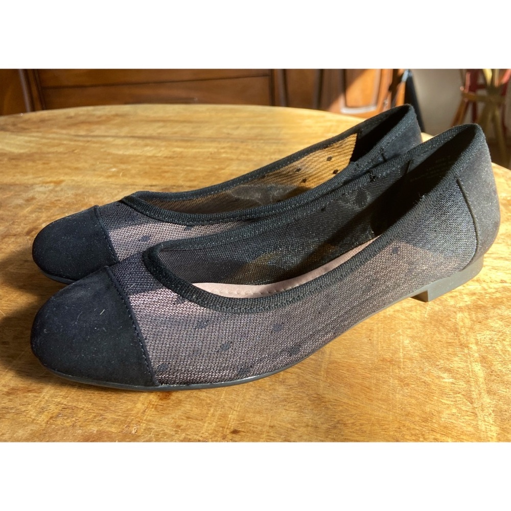 Sheer Polka Dot Ballet Flats || Restricted